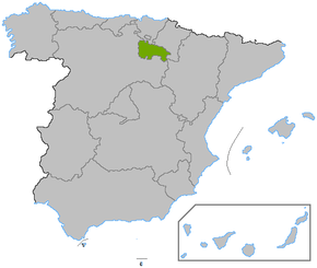 Poziția regiunii Comunidad Autónoma de La Rioja