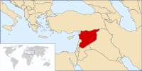 Mapa de la Republica Aràbia Siriana