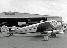 Lockheed 10B of Marshall Airways (Australia) in 1970, had been initially delivered to Ansett Airways in 1937 Lockheed 10B VH-ASM Marshall Aws Bankstown 4.10.70 edited-2.jpg