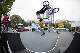 Freestyler Logan Martin bei der Urban-Cycling-WM 2017 in Chengdu