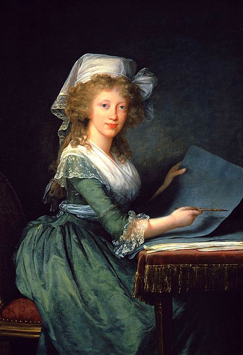 The portrait in which Vigée Le Brun was “most reluctant” to finish, 1790. The painting is said to have modified.