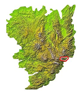 Carte de localisation du Tanargue.
