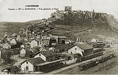 SAINT-FLOUR - Vue générale et Gare