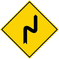 Double curve to the right