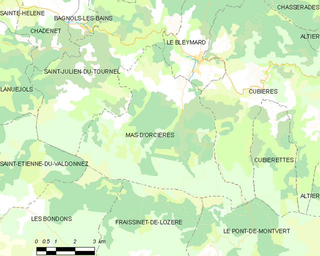 Mas-d'Orcières - Localizazion