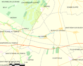Mapa obce La Cheppe