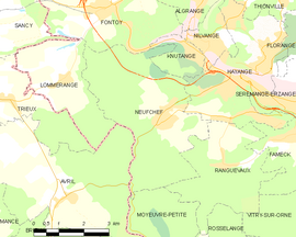 Mapa obce Neufchef