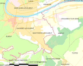 Poziția localității Saint-Pierre-lès-Elbeuf