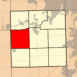 Map highlighting Fox Township, Kendall County, Illinois.svg