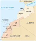 Thumbnail for File:Map of Morocco and Western Sahara-fr.svg