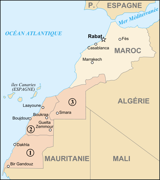 Fichier:Map of Morocco and Western Sahara-fr.svg