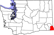 Map of Washington highlighting Asotin County.svg