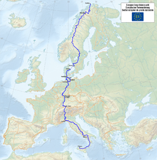 Kart over European Long Distance Path E1.png