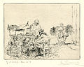 Огюст Брюе.«Риночок овочей. Вулиця Сен-Клу, бл. 1918 р.»