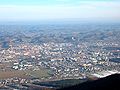 Luftaufnåm: im Hintergrund d'Windischen Bichén (Slovenske Gorice)