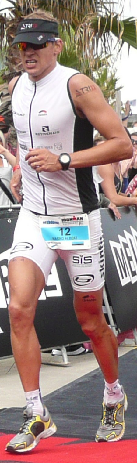 Marko Albert at the 2012 Melbourne Ironman (crop).jpg