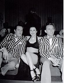 Marquita Rivera with Hope and Crosby during a break from filming Marquita Rivera with Bob Hope and Bing Crosby.jpeg