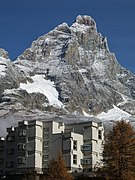 Monte Cervino (Matterhorn set fra Cervinia i Italien)