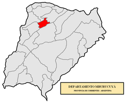 Département de Mburucuyá - Carte