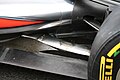 MP4-26's rear floor and exhaust