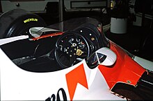 The cockpit of the MP4B McLaren MP4B cockpit, Motormassan 1983.jpg