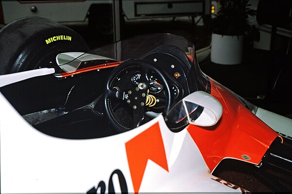 The cockpit of the MP4B