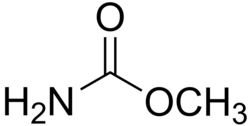 Strukturformel von Carbamidsäuremethylester