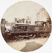 De stoommetro op 1 januari 1890 in Kingsbury & Neasden