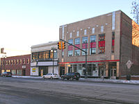 East side of Woodward (the Fine Arts Theatre is in the center)