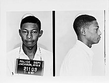 Mugshot of Miller G. Green when arrested for being a part of The Freedom Rides Miller Green mug.jpg