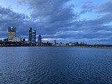 Milwaukee skyline from Milwaukee Pierhead Light