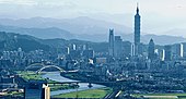 台北高層ビル群の眺め