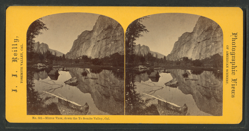 File:Mirror View, down the Yo Semite Valley, Cal, by Reilly, John James, 1839-1894.png