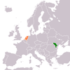 Location map for Moldova and the Netherlands.