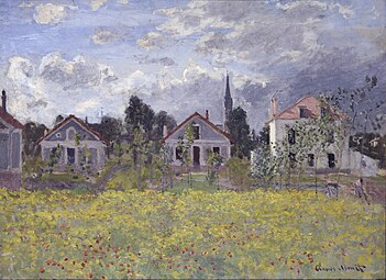 Maisons à Argenteuil Claude Monet.