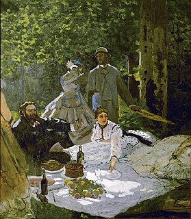 <i>Le Déjeuner sur lherbe</i> (Monet, Paris) Painting by Claude Monet