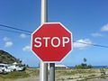 Montserrat — Stop sign