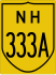 National Highway 333A marker