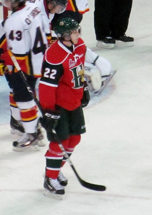 MacKinnon in October 2012. He played with the Halifax Mooseheads for two years during his major junior career