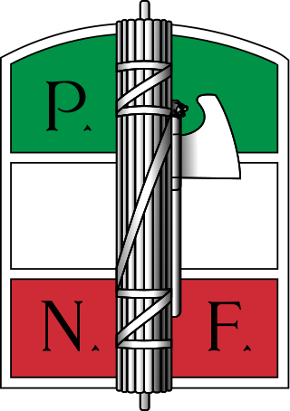 <span class="mw-page-title-main">National Fascist Party</span> Italian fascist political party founded by Benito Mussolini