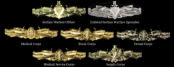 Thumbnail for Surface warfare insignia