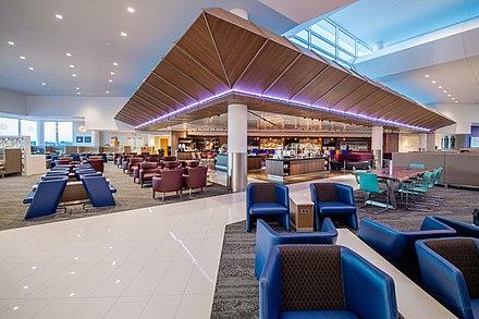 A Sky Club in Concourse B at Hartsfield–Jackson Atlanta International Airport