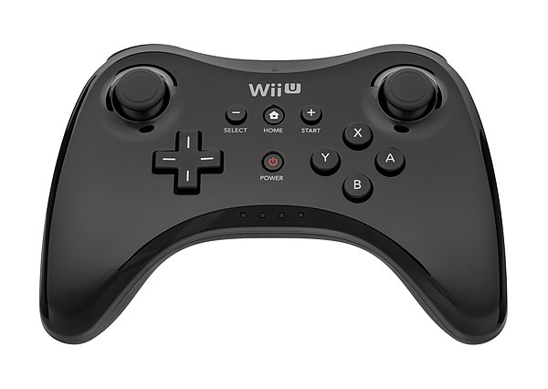 The Wii U Pro Controller, a more conventional controller compared to the Gamepad