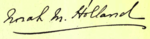 Norah M. Holland signature.png