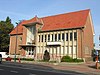 Gemeentehuis van Nossegem en achterliggende meisjesschool (gesloopt)