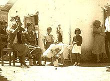 Novena likely has roots in ancient funeral-related rituals. Above: a group gathered for a novena to Our Lady of Mount Carmel, most likely a mourning event (c. 1940). Novenamgue.jpg