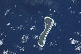 NASA satellietbeeld van Nukutavake