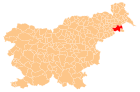 Ubicación del municipio de Ormoz en el mapa de Eslovenia