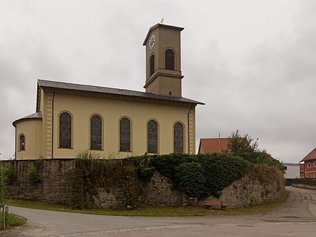 Oberdachstetten, die evangelisch lutherische Pfarrkirche Sankt Bartholomäus D 5 71 183 1 foto6 2016 08 05 11.47