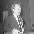 Dørum vuonna 1970 tultuaan valituksi Unge Venstren puheenjohtajaksi.